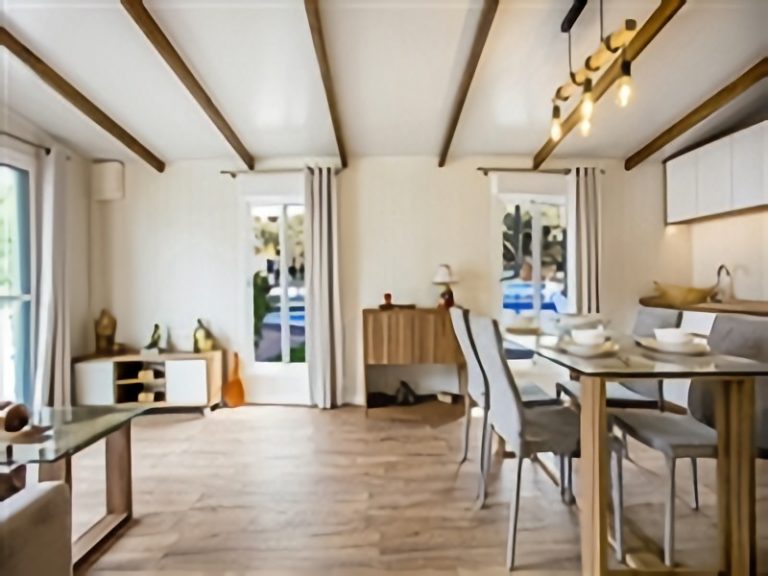 casa prefabricada texas interior salon composicion