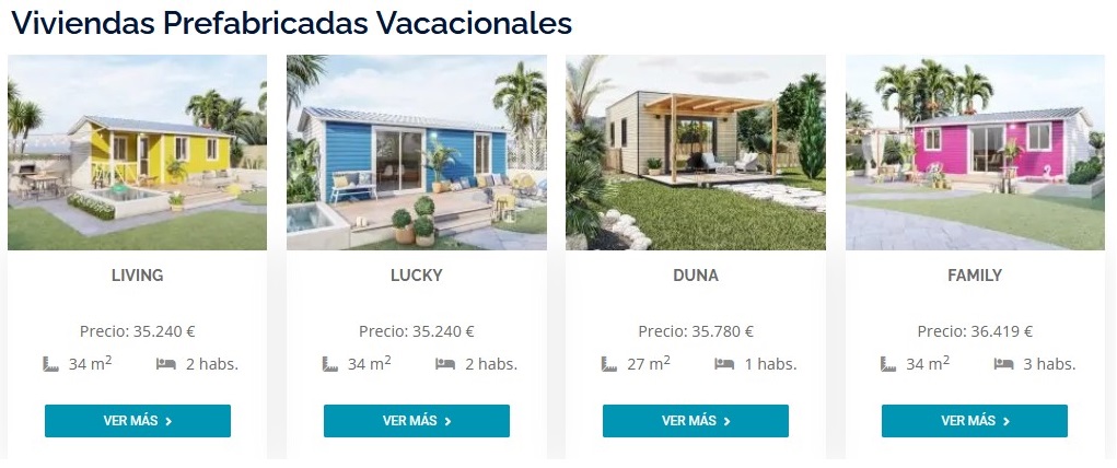modelos de mobile home vacacionales